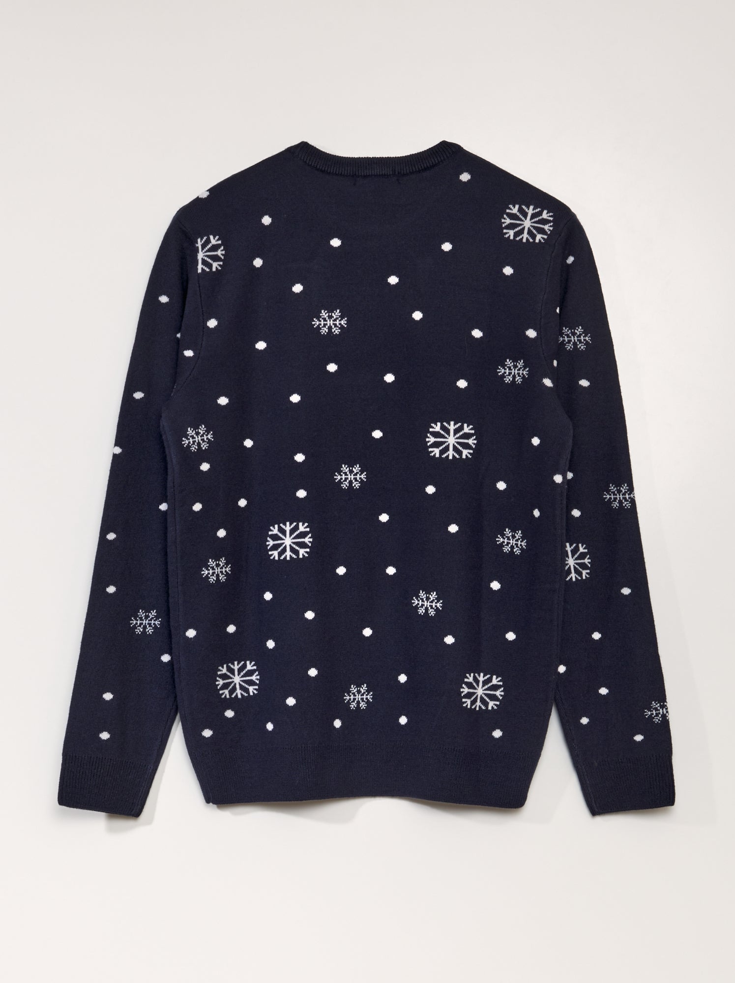 Pull De Noël Homme Fat Face Bleu Marine Motif équipage Arbre - Taille S