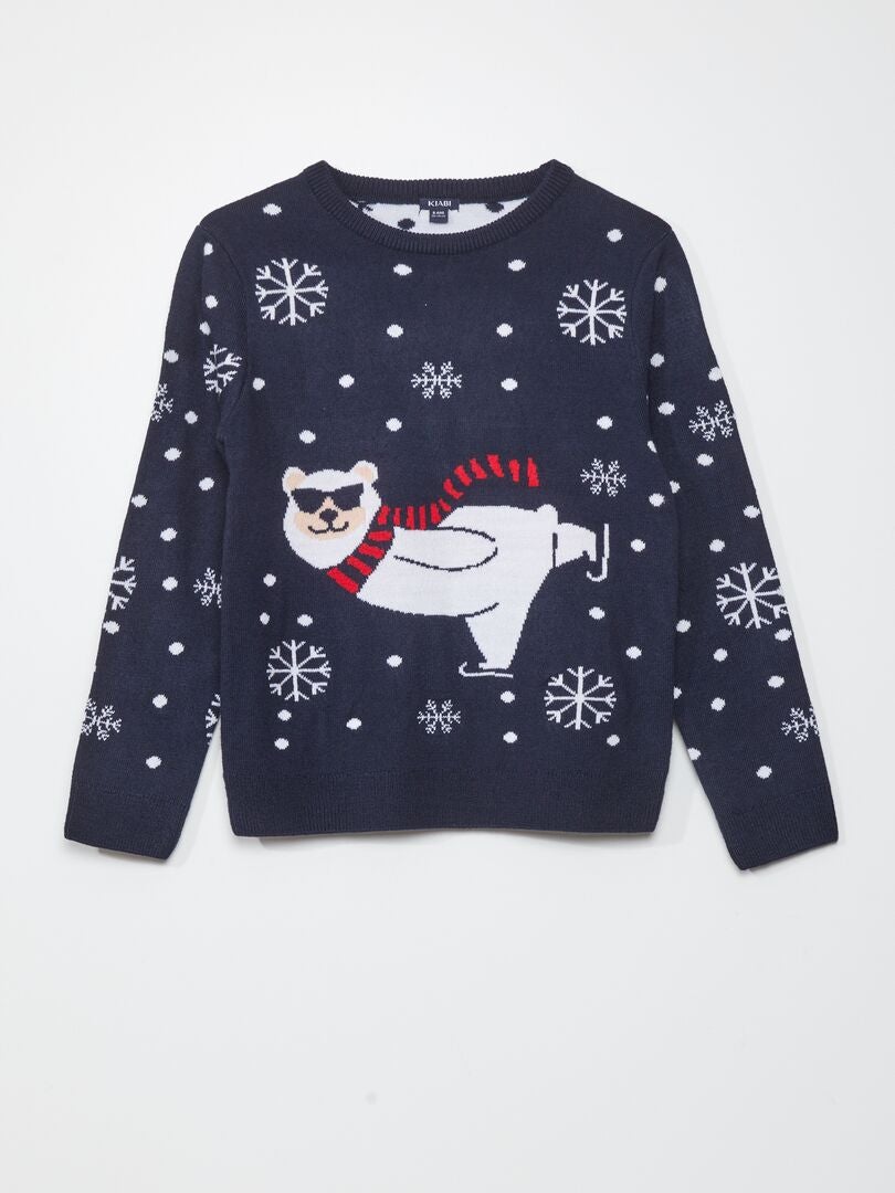 Clintons: Carte De Noël Motif Couple De Neige Sous La Lune