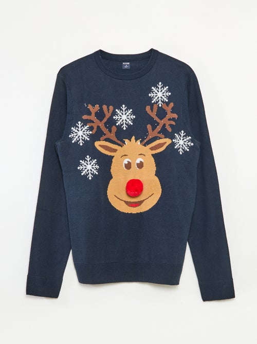 Pull de Noël 'renne' - Kiabi