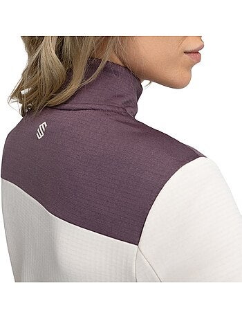 Pull demi-zip cyclotourisme femme cyclisme femme soulful sand