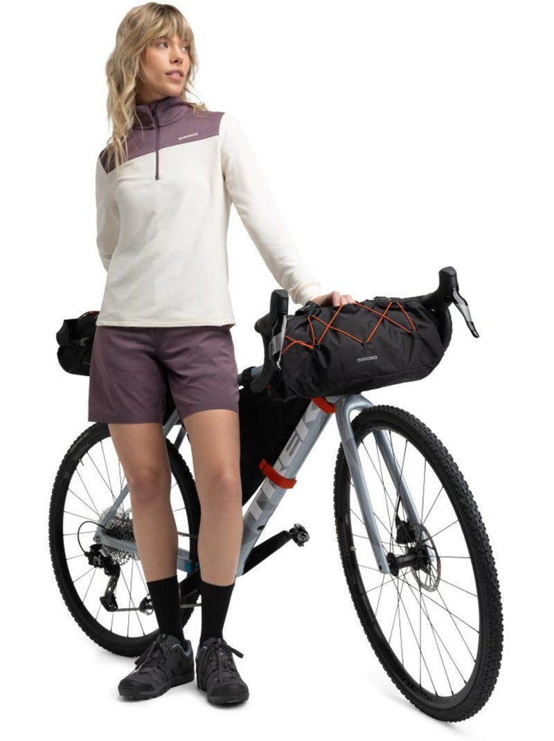 Pull demi-zip cyclotourisme femme cyclisme femme soulful sand Beige - Kiabi