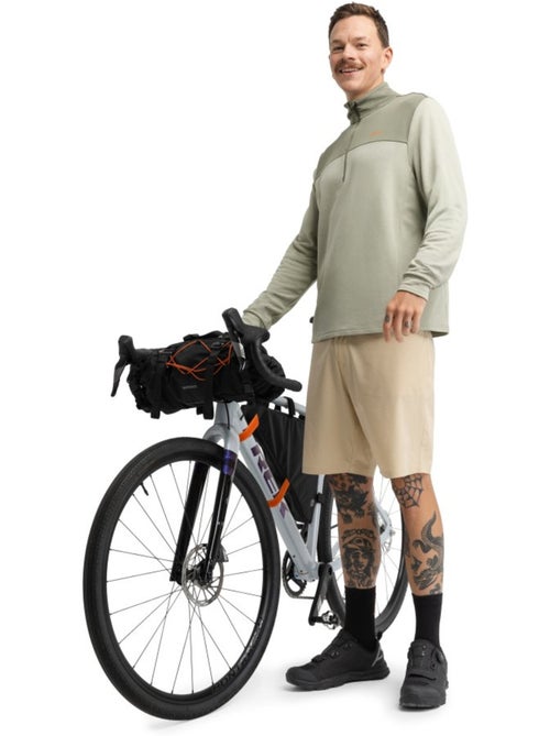 Pull demi-zip cyclotourisme homme cyclisme homme journey light - Kiabi