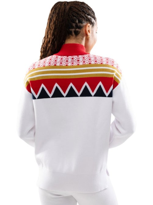Pull demi-zip en maille femme femme sapporo-w - Kiabi