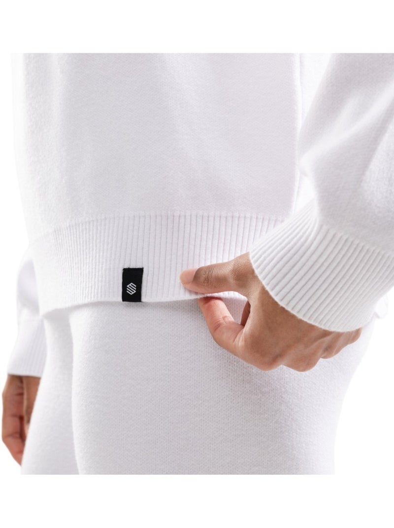 Pull demi-zip en maille femme femme sapporo-w Blanc - Kiabi