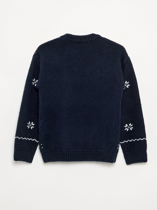 Pull 'Disney' avec jacquard 'La Reine des Neiges' - Kiabi