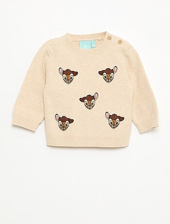 Pull 'Disney' 'Bambi' en tricot avec animation fantaisie