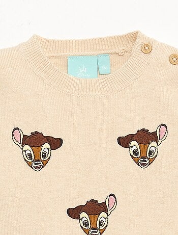 Pull 'Disney' 'Bambi' en tricot avec animation fantaisie
