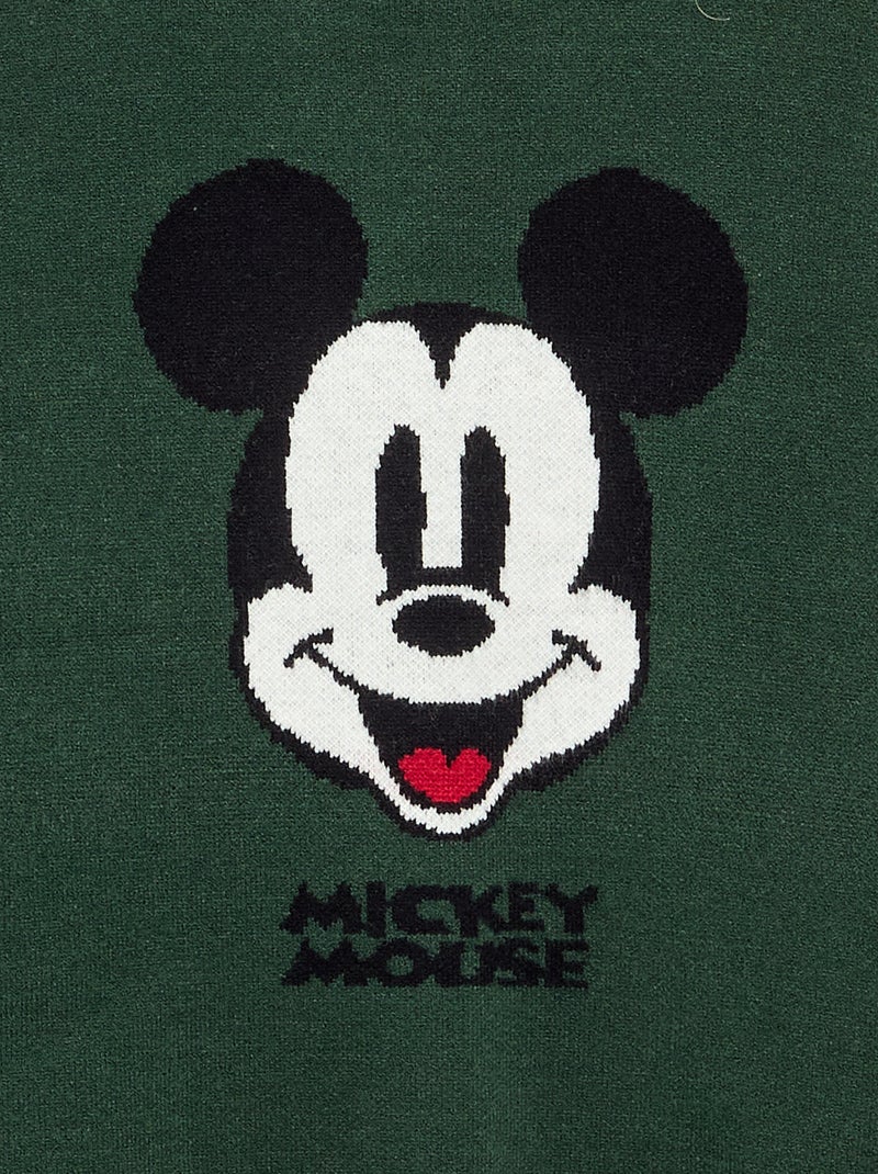 Pull 'Disney' 'Mickey' Vert foncé - Kiabi