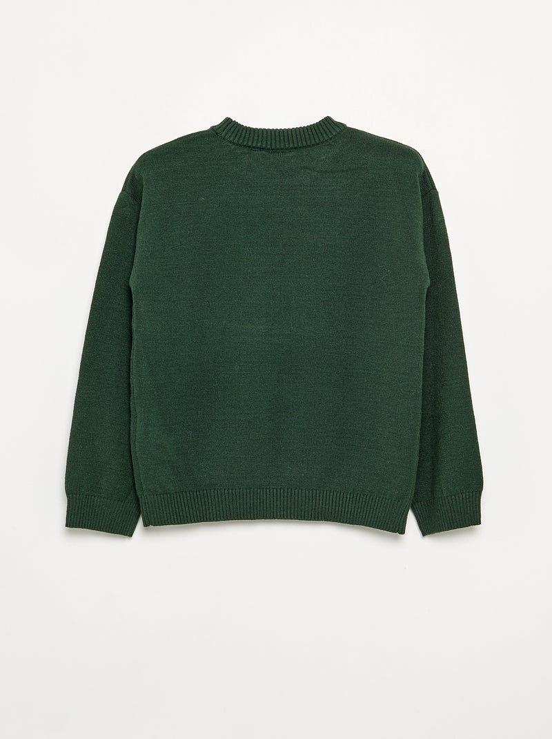 Pull 'Disney' 'Mickey' Vert foncé - Kiabi