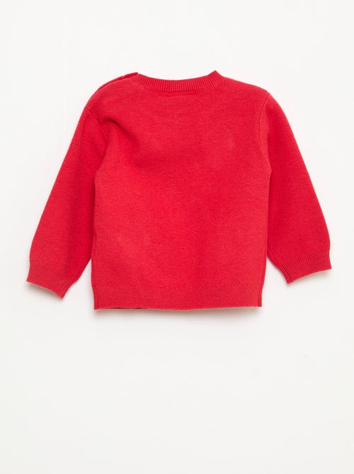 Pull 'Disney' 'Minnie' en tricot avec animation fantaisie - Kiabi