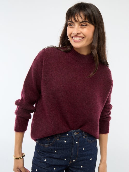Pull doux en mohair et laine - Kiabi