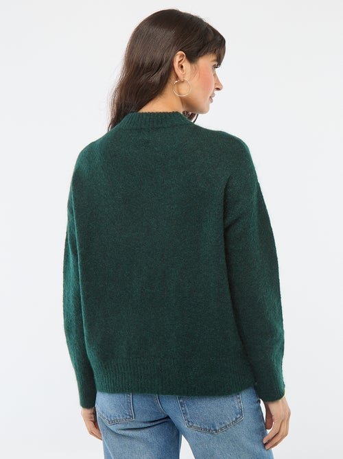 Pull doux en mohair et laine - Kiabi