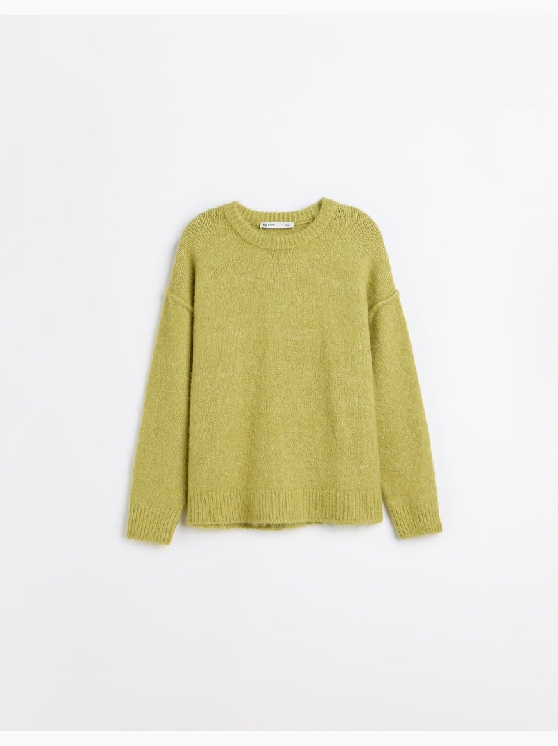 Pull effet mohair, mo fashion Vert - Kiabi