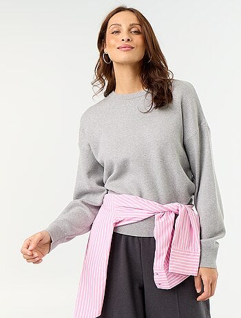 Pull en coton épais