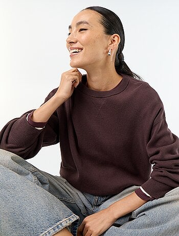Pull en coton épais