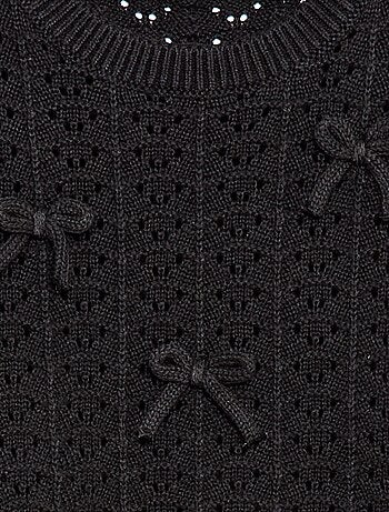 Pull en crochet à manches courtes