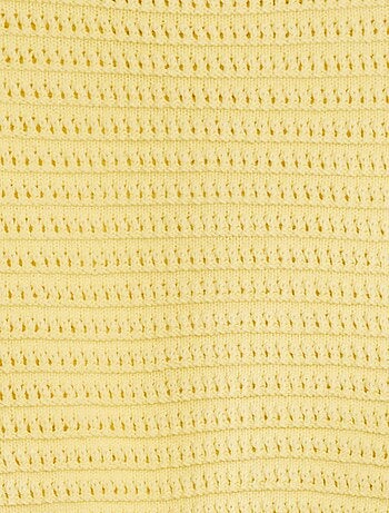 Pull en crochet manches courtes