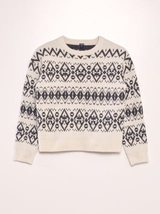 Pull en jacquard