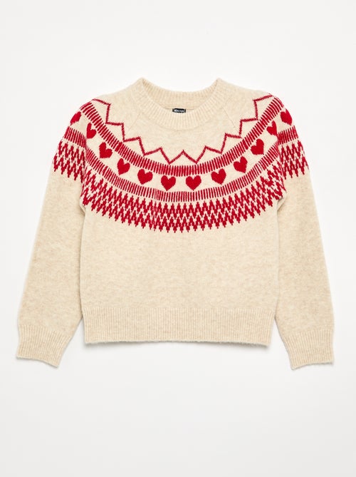 Pull en jacquard - Kiabi