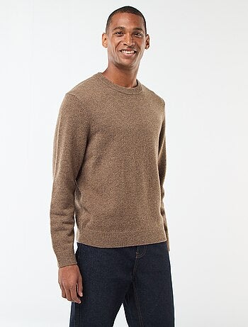 Pull en laine à col rond