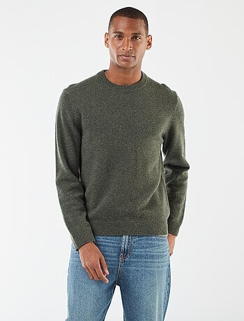 Pull en laine à col rond