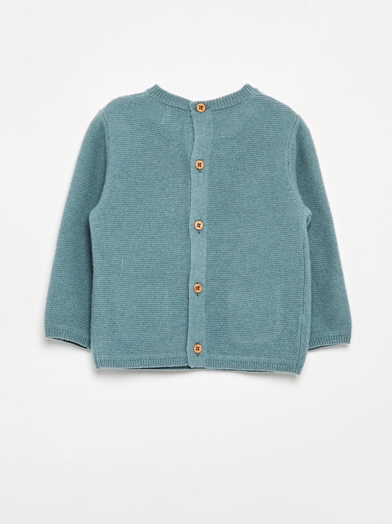 Pull en laine et cachemire - Premium Bleu - Kiabi