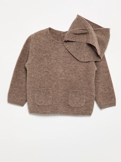 Pull en laine et cachemire - Premium - Kiabi