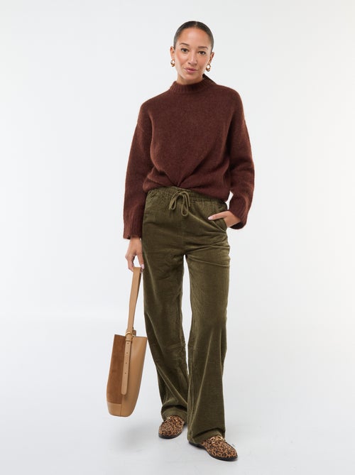 Pull en laine et mohair - Kiabi