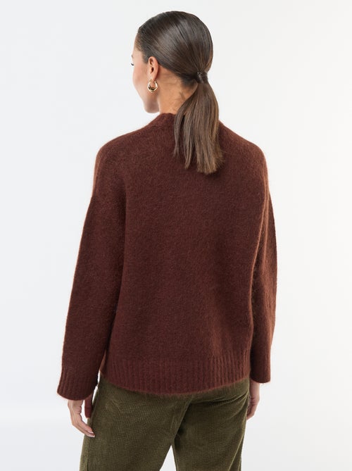 Pull en laine et mohair - Kiabi