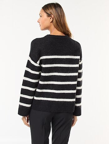 Pull en laine et mohair