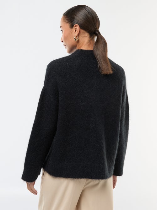 Pull en laine et mohair - Kiabi