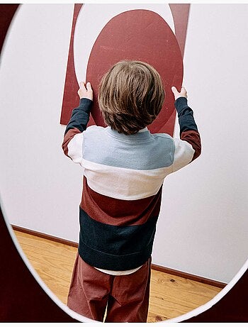 Pull en maille à rayures
