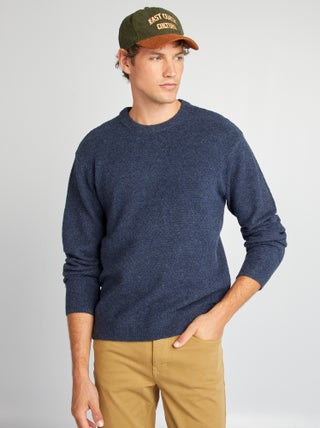 Pull en maille à col rond