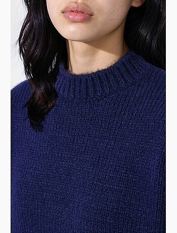 Pull en maille à col rond et coupe décontractée hiccup