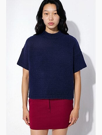 Pull en maille à col rond et coupe décontractée hiccup