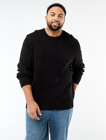 Pull en maille à col rond