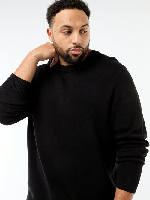 Pull en maille à col rond - Kiabi