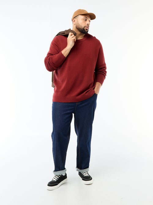 Pull en maille à col rond - Kiabi