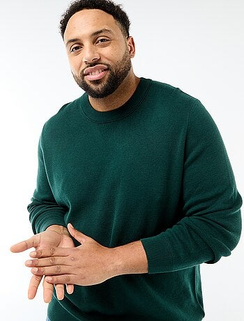 Pull en maille à col rond