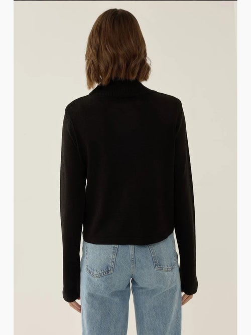 Pull en maille à col roulé asymétrique hiccup - Kiabi