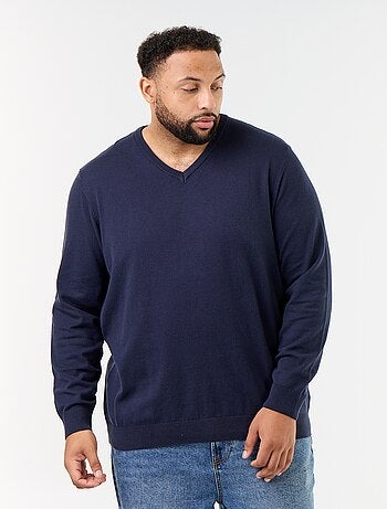 Pull en maille à col V