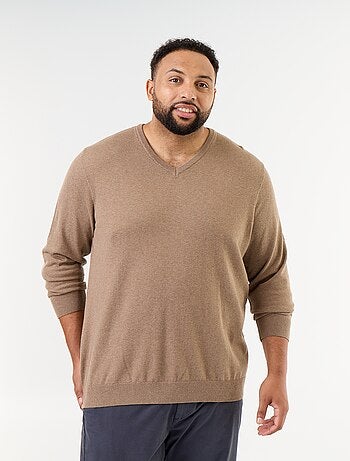 Pull en maille à col V