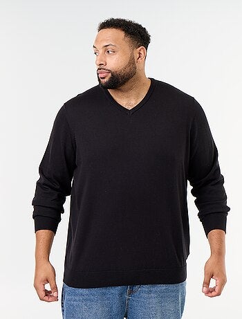 Pull en maille à col V