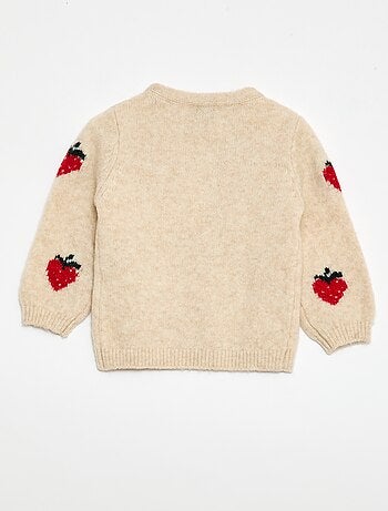 Pull en maille à motif fantaisie