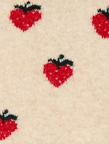 Pull en maille à motif fantaisie