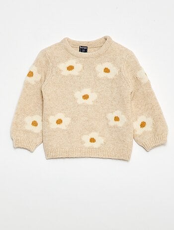 Pull en maille à motif fantaisie