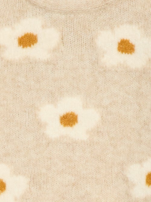 Pull en maille à motif fantaisie - Kiabi