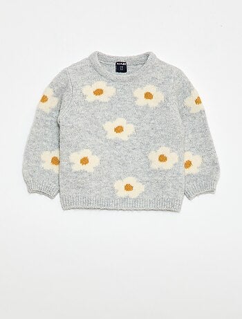 Pull en maille à motif fantaisie