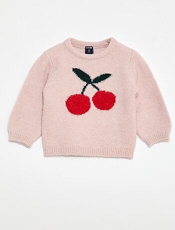 Pull en maille à motif fantaisie