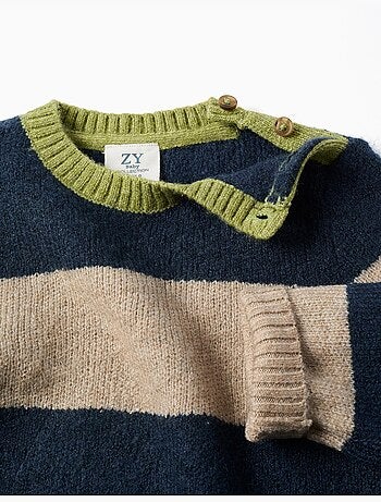 Pull en maille à rayures